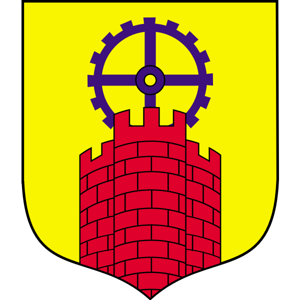 Vector clip art of coat of arms of Zabrze City