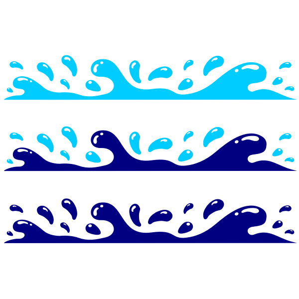 Water wave splash vector image