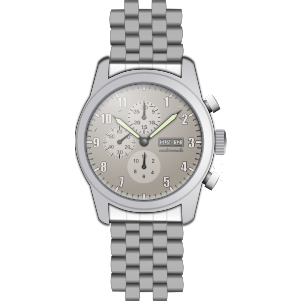Wristwatch with chronometer vector image