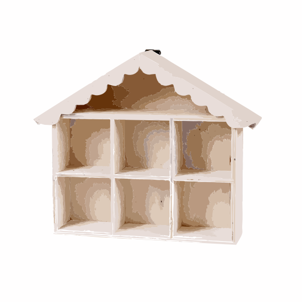 Wooden toy house