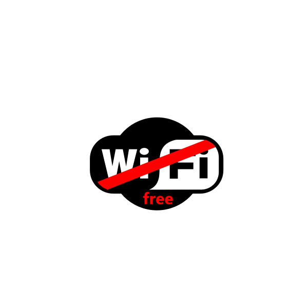No free WiFi symbol
