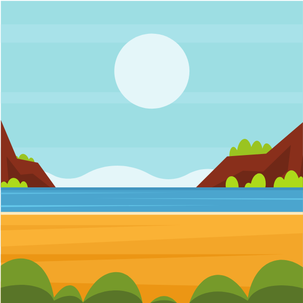 Beach landscape