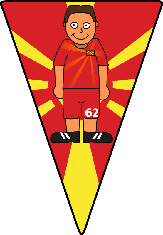 Pennant Soccer player Northern Macedonia 2021