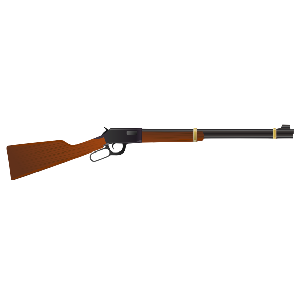 Winchester Model 1873 rifle vector illustration