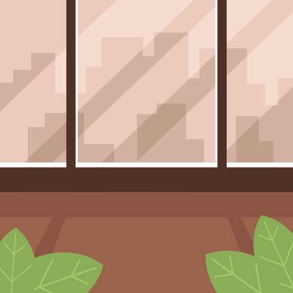 Big window in the office