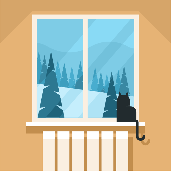 Cat Sitting on Window Sill