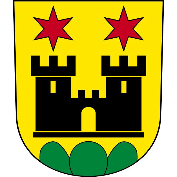 Vector drawing of coat of arms of Meilen City
