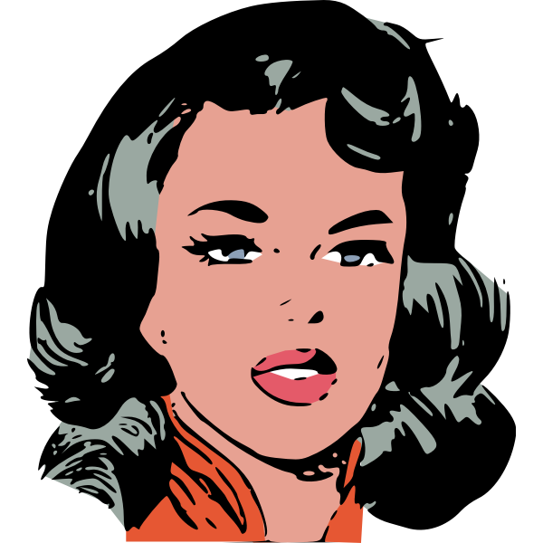 Download Woman S Retro Face Free Svg