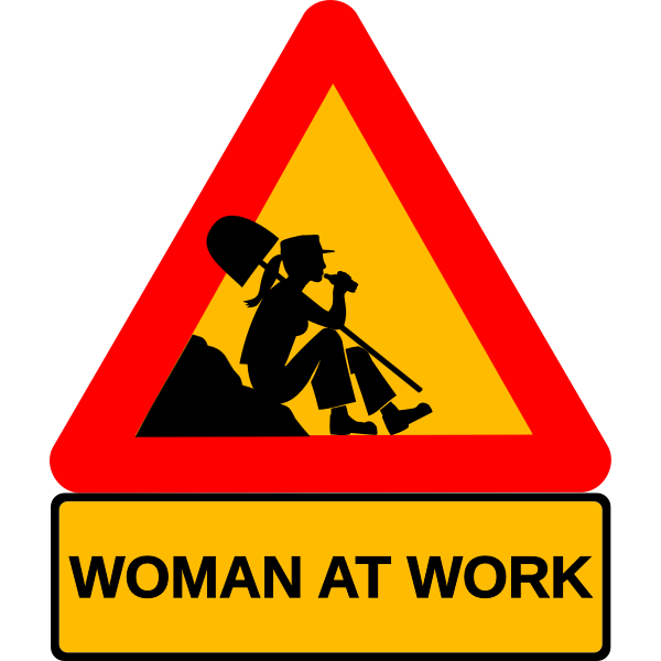 Woman at work vector image