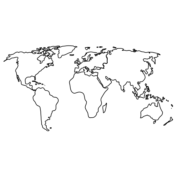 vector image of map of the world