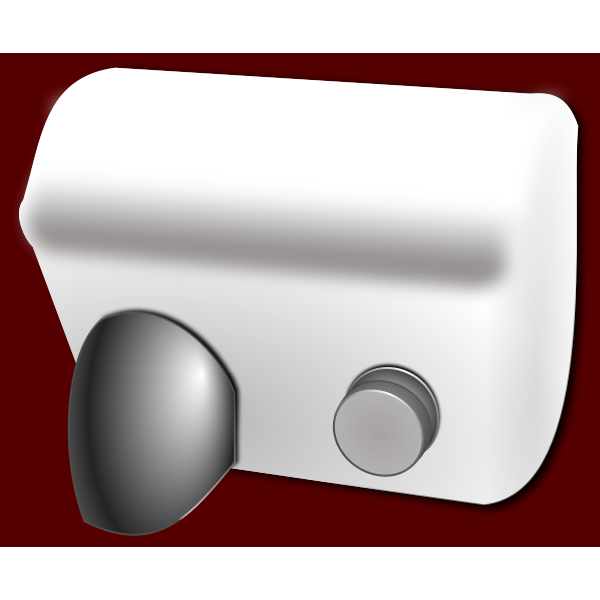 Vector clip art of electronic manual hand dryer