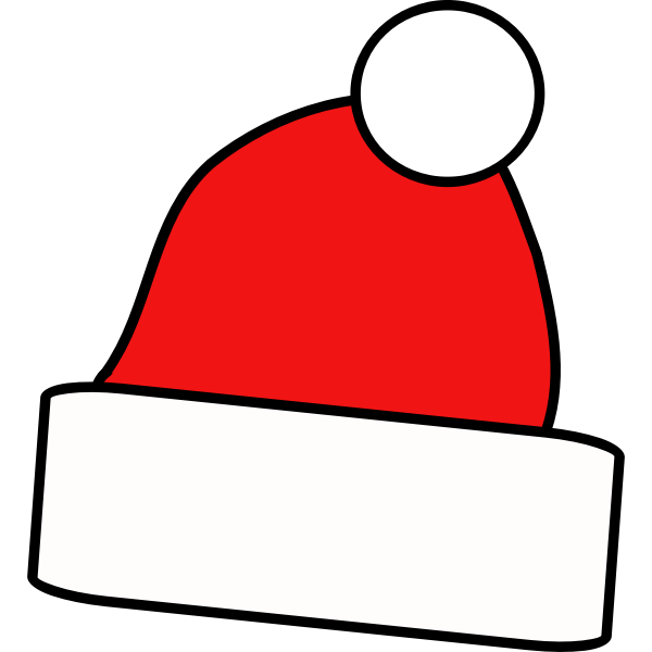 Download Vector Graphics Of A Plain Christmas Hat Free Svg