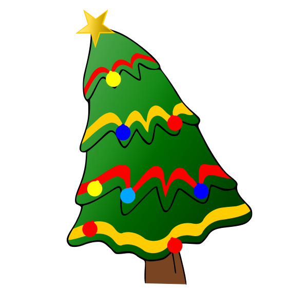 Christmas Tree illustration vector | Free SVG