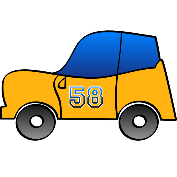 Toy car vector image | Free SVG