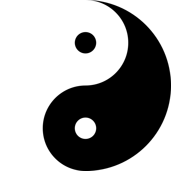 Yin yang vector image