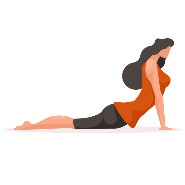 Woman Doing Cobra Yoga Pose
