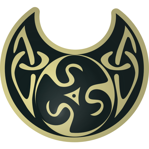 Celtic necklace vector illustration