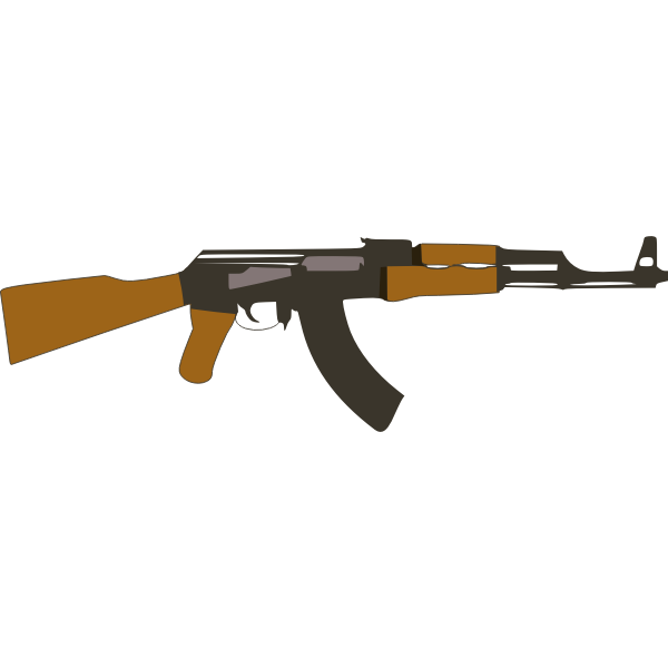 Vector image of Kalashnikov