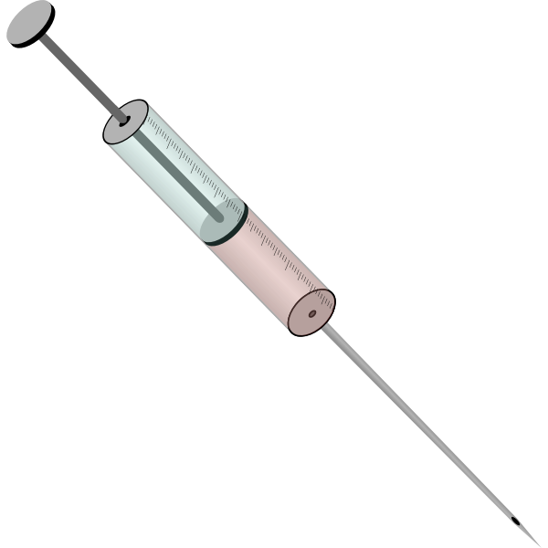 Vector image of a medical syringe