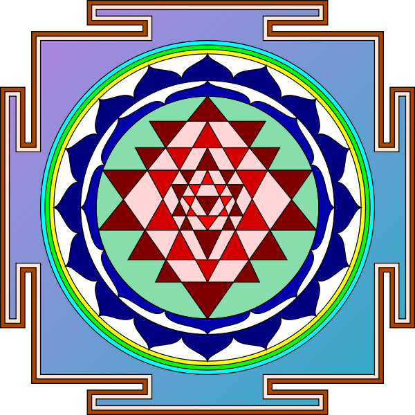 Sri Yantra Vector Image
