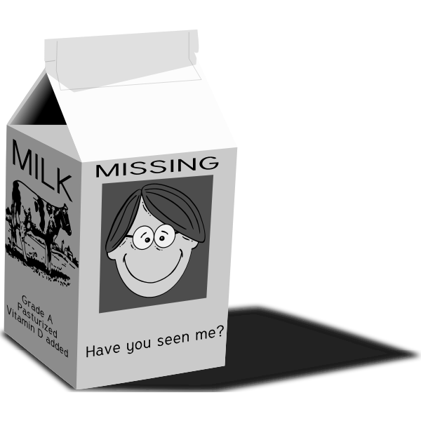 Milk carton vector image