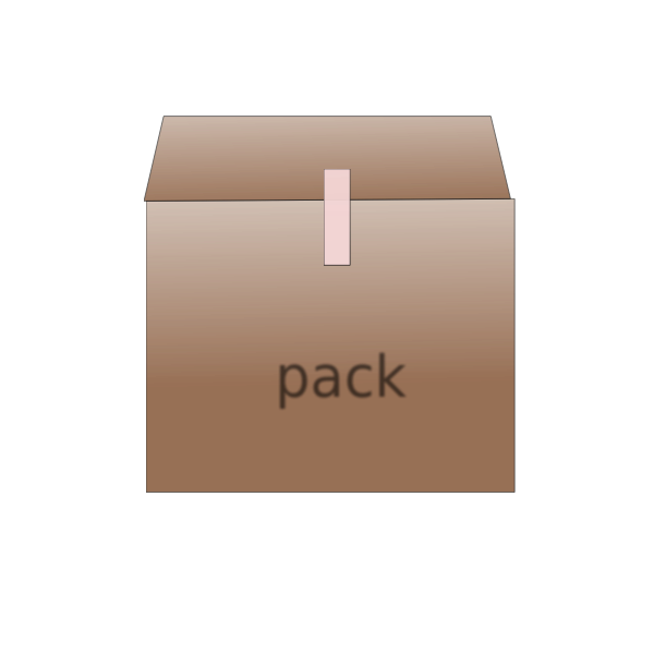 Vector image of carton packaging