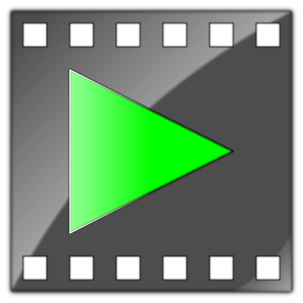 Linux AVI file icon vector image