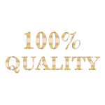 100 Percent Quality Typography No Background