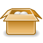 Packaging box icon vector clip art