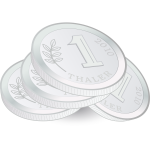 Pile of Silver Coins Vector