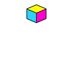 Vector image of a color box