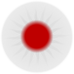 Rounded Japan flag