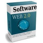 Web 2.0 software box vector image