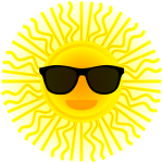 Fiery Sun Icon Vector Graphics Free SVG