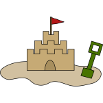 Vector illustration of castle