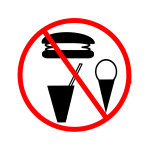 No food allowed sign vector image