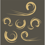 Swirls decoration vector image