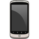 Touchscreen phone vector image