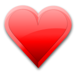 Heart icon vector image
