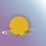 Orange Sun Vector Image Free SVG