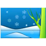 Download Winter Landscape Vector Free Svg