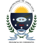Vector clip art of emblem of the municipality of Santa LucÃƒÂ­a