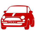 Vector drawing of Fiat 500