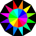 Rainbow dodecagram