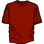 Red t-shirt vector graphics
