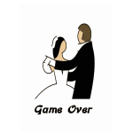 Just Married Silhouette Vector Image Free SVG