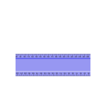 Blue ruler vector image