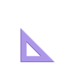Vector image of set square