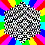 half regular triangle tessellation