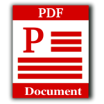 Vector graphics of PDF document computer OS icon